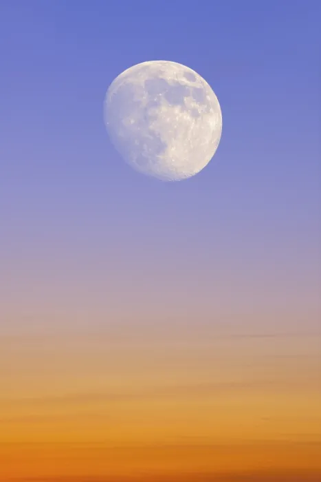 Impresión enmarcada : Cielo con la luna, componiendo.