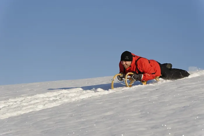Impresión enmarcada : Sledding Impresión enmarcada : Sledding