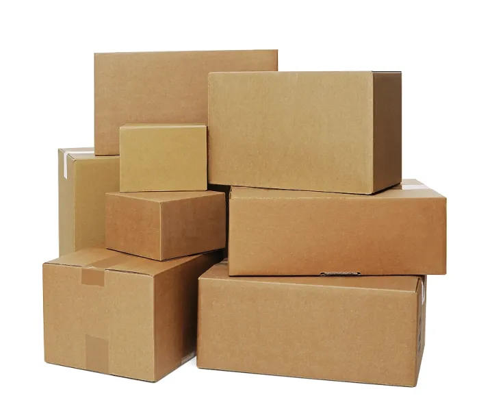 Impresión enmarcada : Pila de cajas.