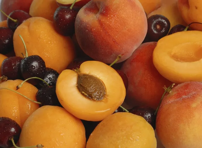 Impresión enmarcada : Fruta piedra.