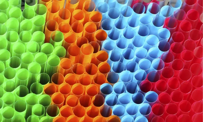 Impresión enmarcada : Straws