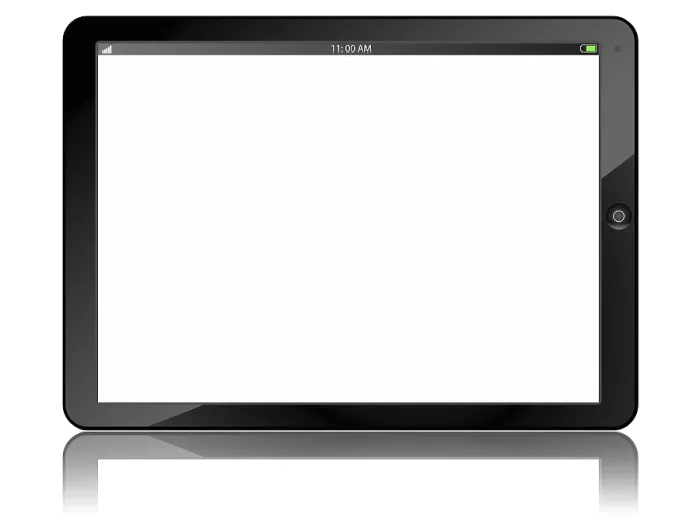 Impresión enmarcada : Tableta PC aislada Impresión enmarcada : Tableta PC aislada