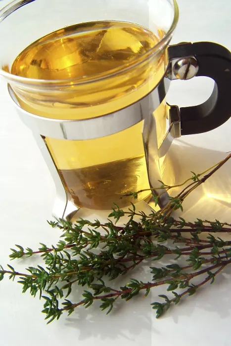 Impresión enmarcada : Té de tomillo. Impresión enmarcada : Té de tomillo.