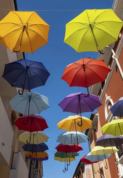 Impresión enmarcada : Umbrellas