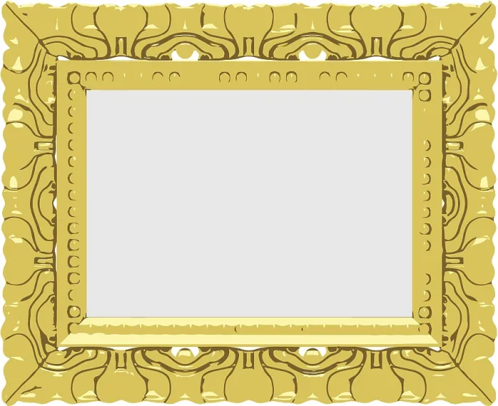 Impresión enmarcada : Marco de oro vector.