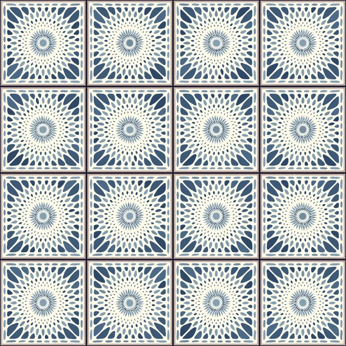 Impresión enmarcada : Azulejos cerámicos de época vector. Impresión enmarcada : Azulejos cerámicos de época vector.