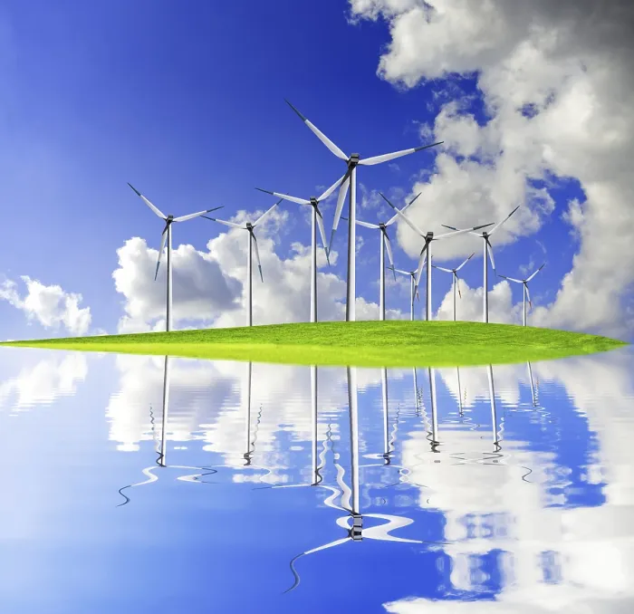 Impresión enmarcada : Energía eólica. Impresión enmarcada : Energía eólica.