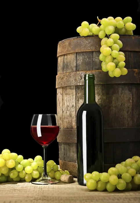 Impresión enmarcada : Composición del vino.