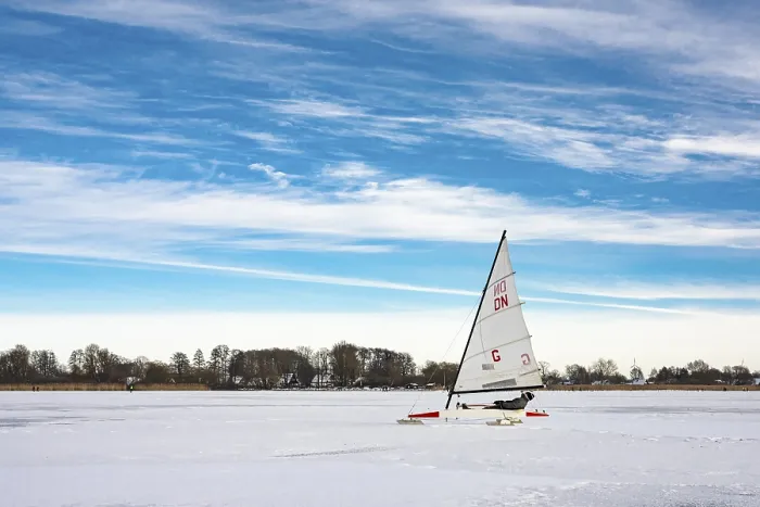 Impresión enmarcada : Invierno en Dummer See con.