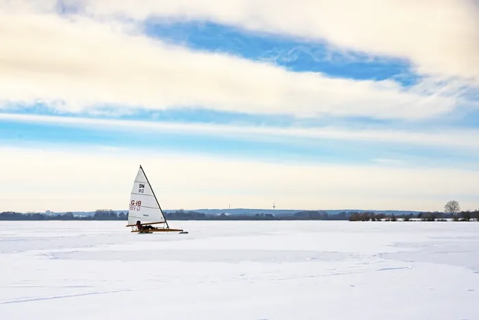 Impresión enmarcada : Invierno en Dummer See con.