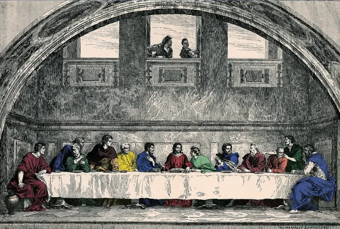Impresión enmarcada : La Última Cena. Impresión enmarcada : La Última Cena.