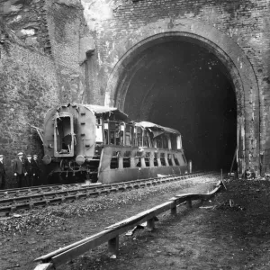 Print of Bomb Damage to Foxs Wood Tunnel, Bristol 1941