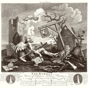A print of The Bathos, a complex allegorical image