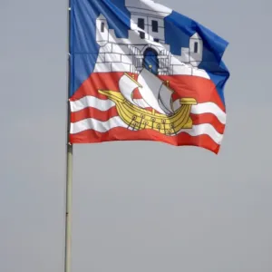 La bandera de Belgrado. La bandera de Belgrado.