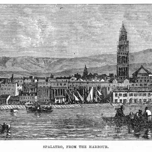 Croatia Split General View of the Harbour Print