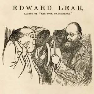 Edward Lear Print: Inside of a Hat with Lining