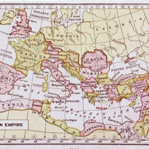Roman Empire Print, Map of the Roman Empire