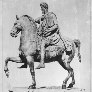 Marcus Aurelius Equestrian Statue Print