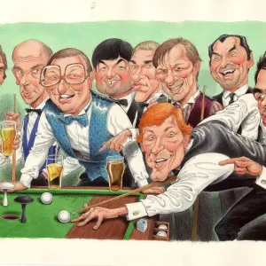 Famous Snooker Players Print (New Images August 2021)