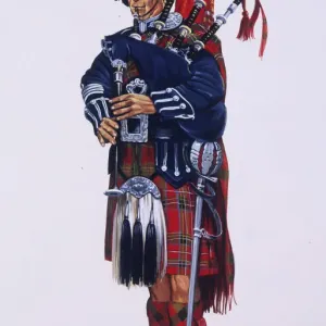 Pipe Major of The Scots Guards Print - Ceremonial Dress Pipe Major of The Scots Guards Print - Ceremonial Dress