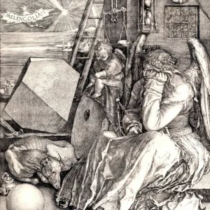 Melencolia I Print, a woodcut by Albrecht Durer Melencolia I Print, a woodcut by Albrecht Durer