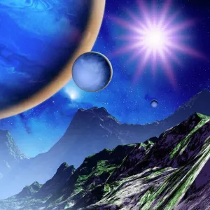Jupiter-like Gas Giant Planet Print Jupiter-like Gas Giant Planet Print