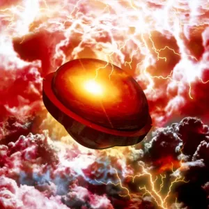 Galileo Probe Enters Jupiter's Atmosphere Print Galileo Probe Enters Jupiter's Atmosphere Print