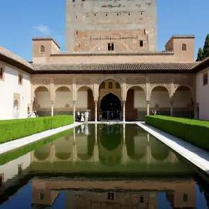 Patio de los Arrayanes Print, Alhambra Palace, Granada Spain