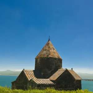 WorldInPrint: Sevanavank Print by Lake Sevan, Armenia
