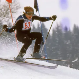 US Bill Taylor Skiing Print