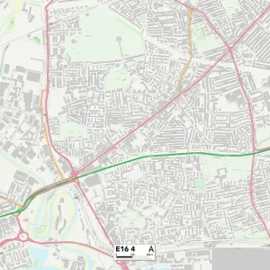 Newham E16 4 Postcode Sector Print Map