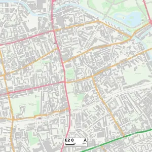 Mapas Sectoriales De Códigos Postales Imprime: E - Londres E