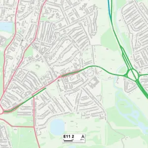 Waltham Forest E11 2 Postcode Sector Print Map