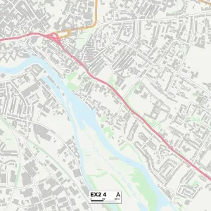 Exeter EX2 4 Print Map Sector