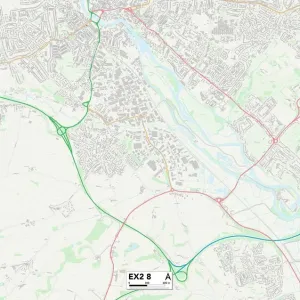 Exeter EX2 8 Print Map Sector