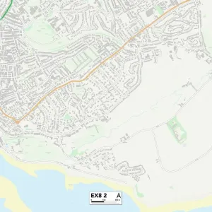 Exeter EX8 2 Postcode Sector Print Map