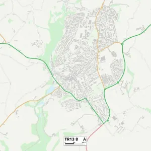 Cornwall TR13 8 Map