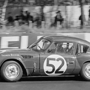 The Triumph Spitfire at Le Mans 1965 Print The Triumph Spitfire at Le Mans 1965 Print
