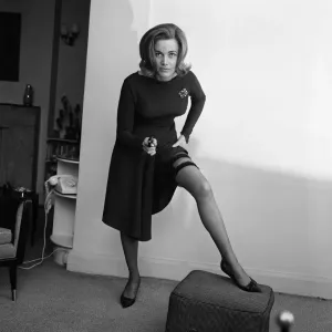 La actriz Honor Blackman, fotografía de Donald Zec. 3 de febrero de 1963.