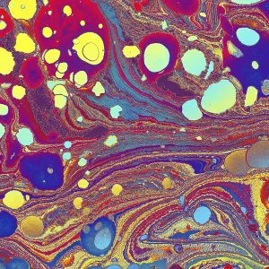 Ebru Marble Print