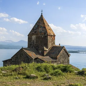 Armenian Orthodox Church Sevanavank Print, Lake Sevan, Armenia