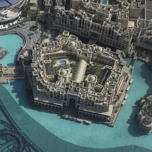 Dubai Square Building Complex Print by Day