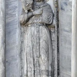 Saint Christopher Facade Detail Print, Venice Italy