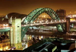 Irlanda Del Norte Imprime: Puento Tyne a la noche N080496