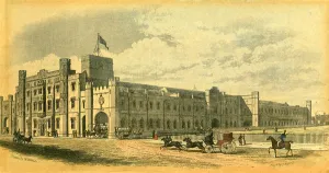 Isambard Kingdom Brunel Imprime: Estación de Temple Meads en Bristol, alrededor de las décadas del siglo XIX