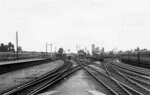Estación de Didcot y Casa del Sinal, Oxfordshire, circa 1910