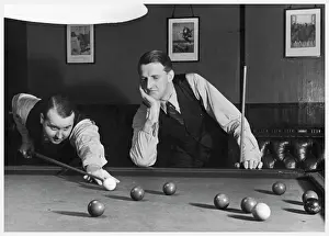 Snooker Imprime: Juego de snooker de los años treinta