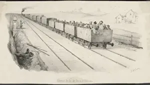 Historical Rail Transport Imprime: 3rd Class Carriages