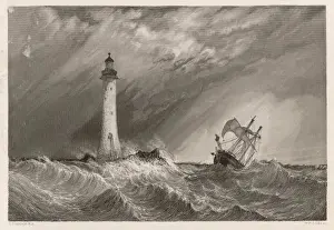 Eddystone Lighthouse Imprime: 3rd Eddystone Lighthouse