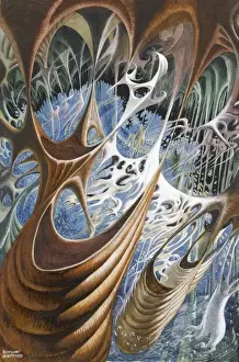 Raymond Sheppard Artwork Imprime: Abstract view of an underground cavern